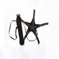 Black football juggling belt with 2 metre cord for solo training exercises
