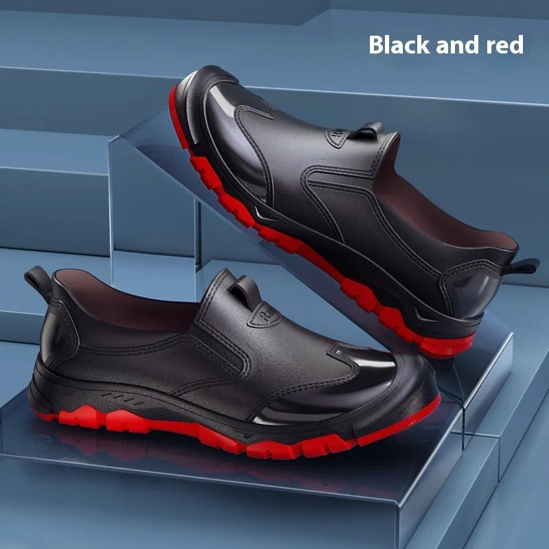 PVC outdoor wading shoes with non-slip soles in multiple colour options