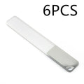 Nano glass nail file for physical nail polishing, transparent colour, size 9 x 1.3 x 0.2 cm