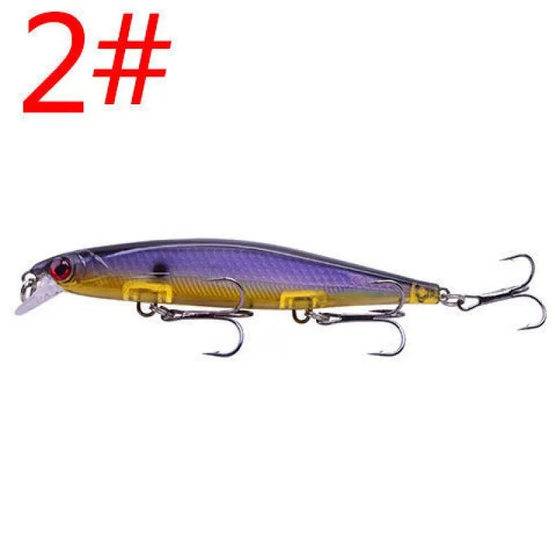 11cm submerged suspended mino fishing lure with 13.5g weight for 0-1 metre depth pike fishing