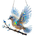 Cartoon bird pendant holiday decoration on acrylic with UV printing in 15x15cm and 20x20cm sizes