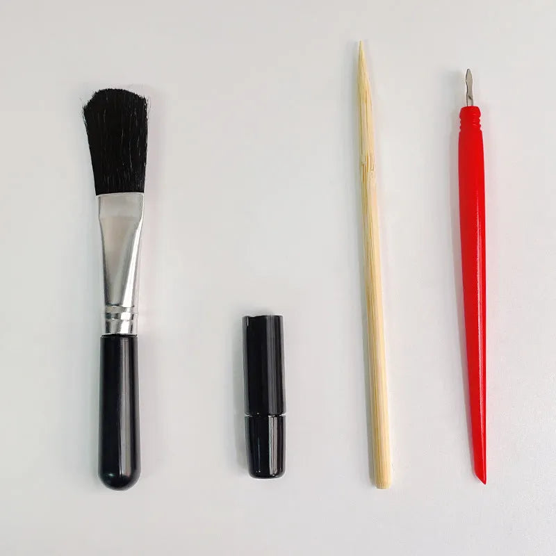 Scratch painting art tools set with 14.5 cm long implements for card paper projects
