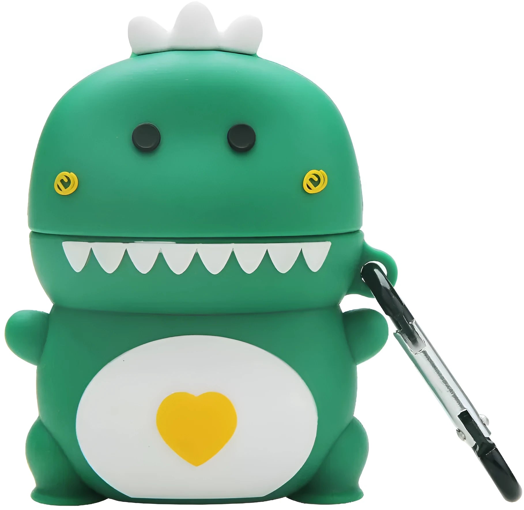 Cartoon silicone protective flip-case for AirPods 2 earphones in various animal and fruit designs