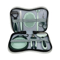 8-in-1 dog grooming kit with cordless low noise clippers, slicker brush, nail clipper and carry case