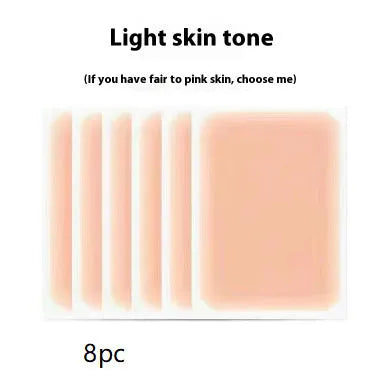 Tattoo cover patch for birthmark and tattoo concealment in six skin tone colours