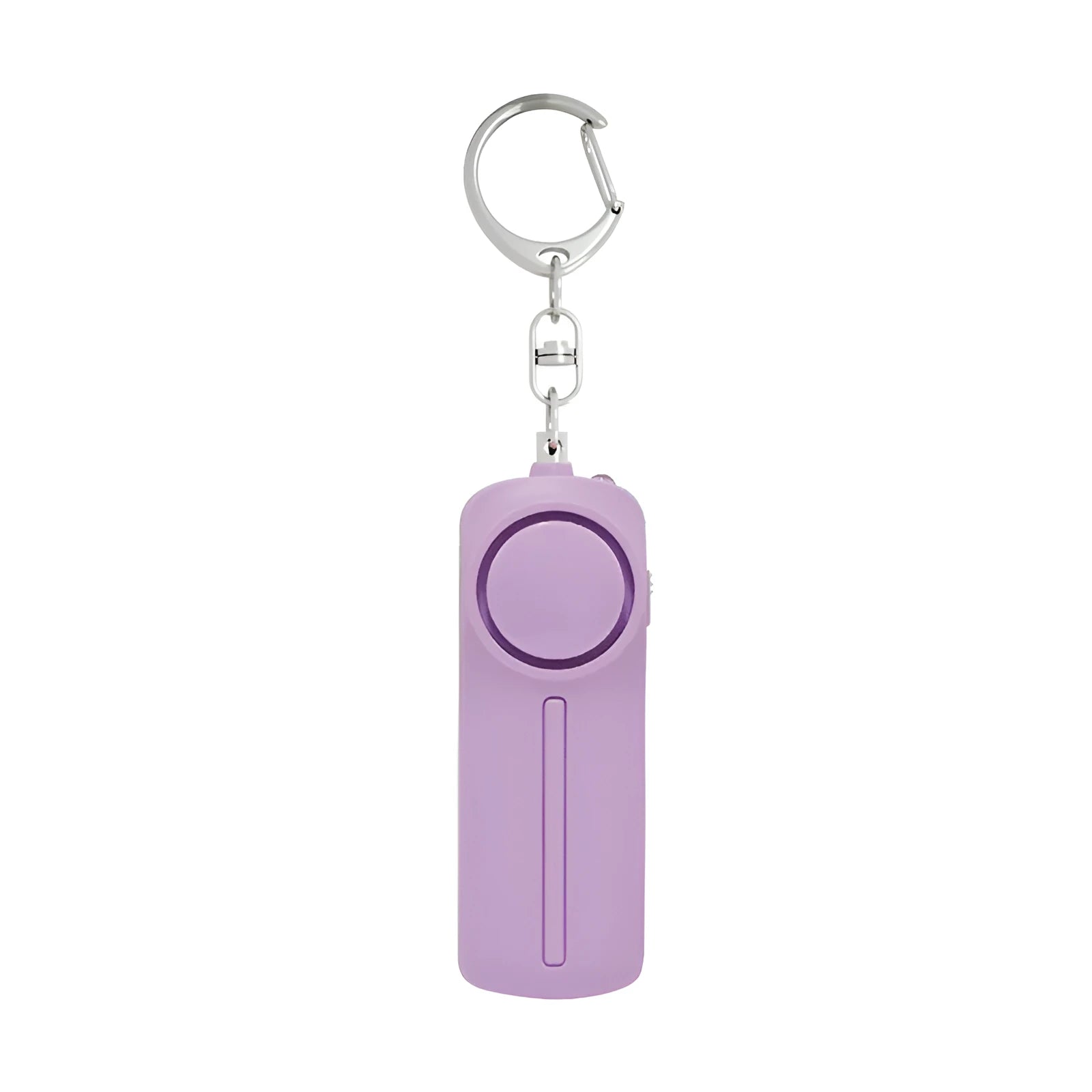 Compact pink girls safety alarm showing dimensions 86mm by 30mm.