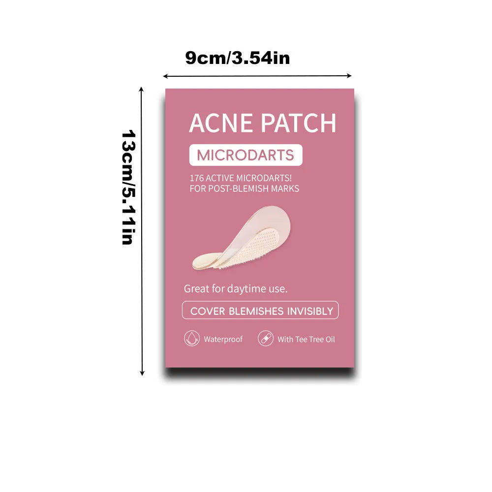 Box of 9 hydrocolloid acne patches for desalting treatment of closed mouth pimples