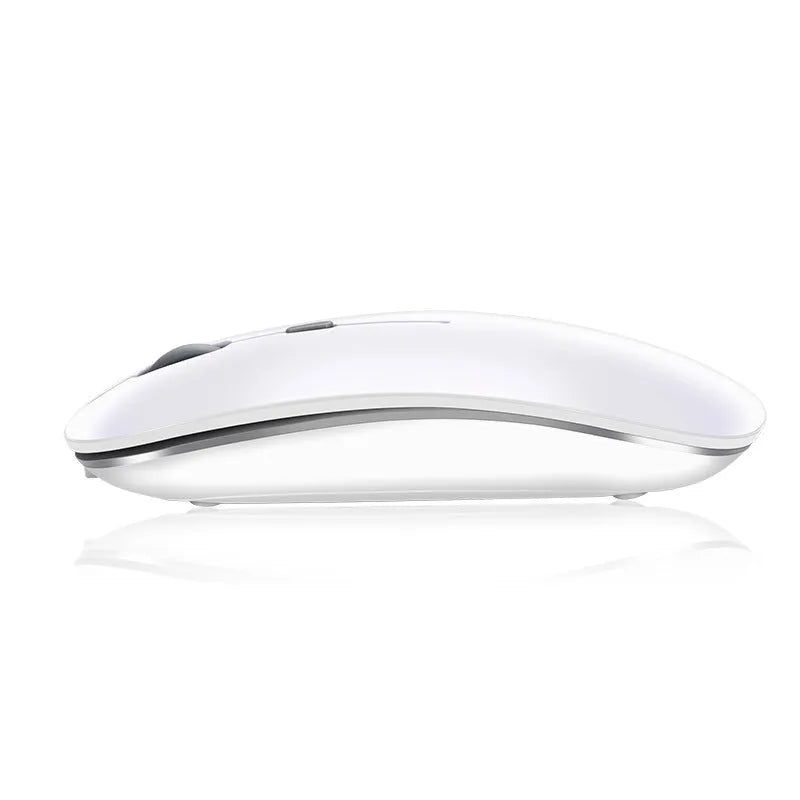 Wireless Bluetooth mouse with rechargeable battery, 1600 DPI optical sensor, compatible with Apple iPad and laptop