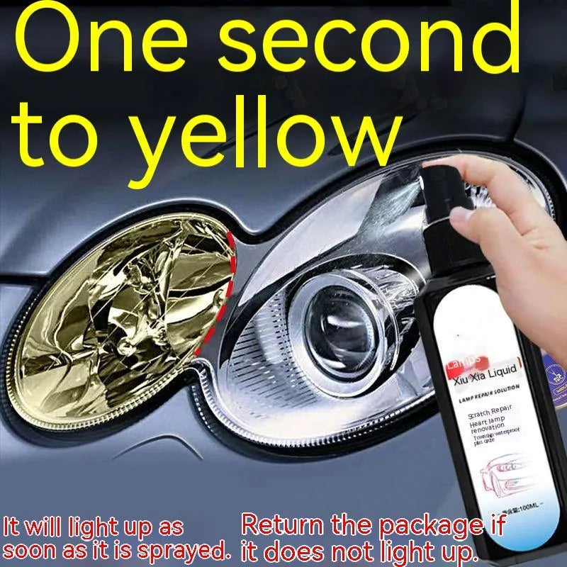100 ml bottle of car headlight renovation liquid for plastic lens restoration