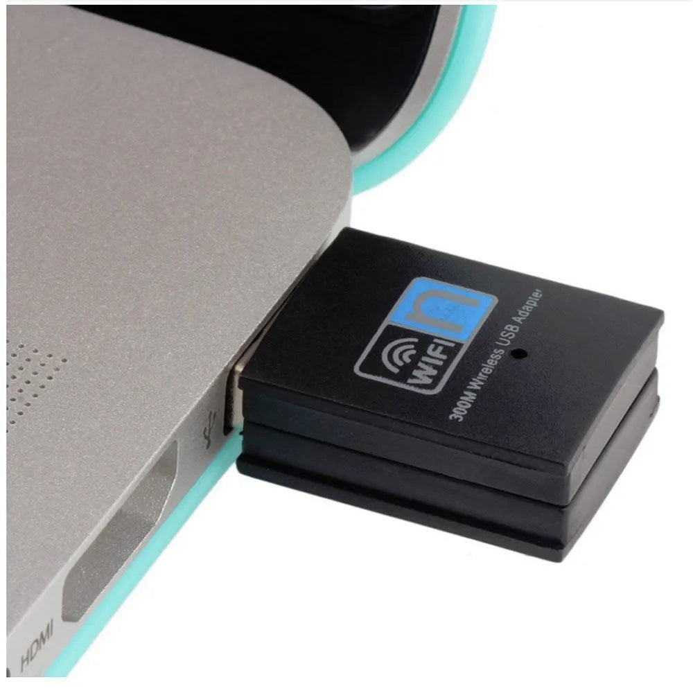 300M WiFi mini wireless card black plastic metal RTL8192EU 3.3cm
