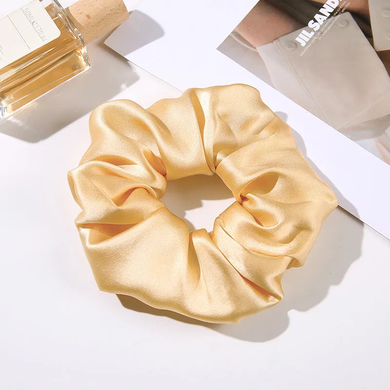 Handcrafted silk hair ring headband 6cm wide in multiple colours including black and navy blue