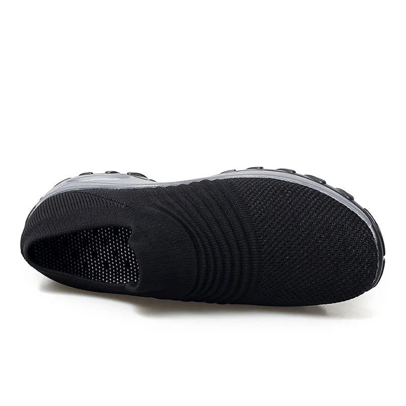 Flying woven rocking shoes with soft MD sole and front strap, shown in black, gray, purple, and camouflage colours