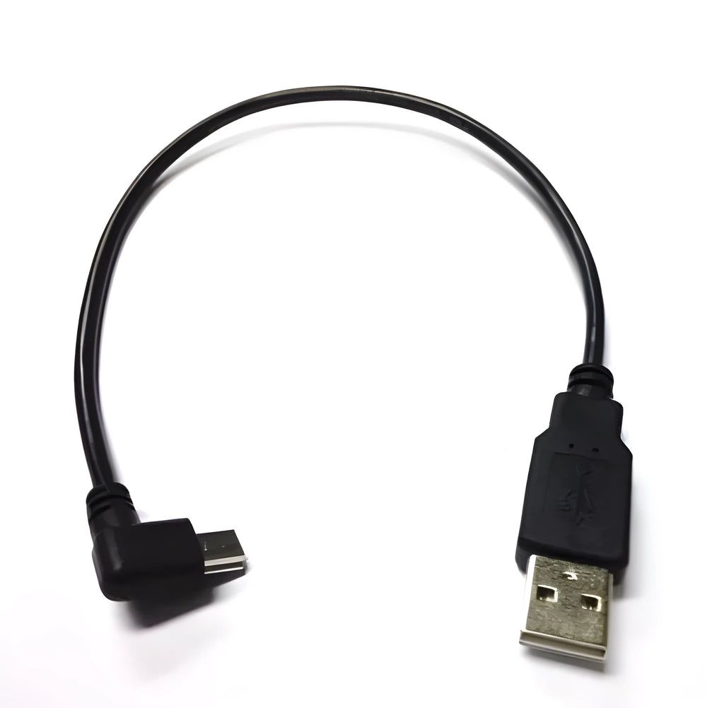 USB Mini 5Pin right angle male to USB 2.0 A male cable, 0.2 metres, for Chromecast