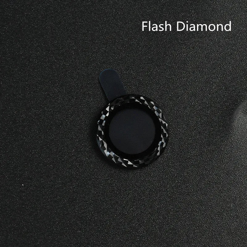 iPhone 12 camera lens protector with black aluminium alloy ring and clear tempered glass film installed.