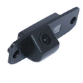 Black ABS plastic rearview camera with 170° wide angle lens for car reversing