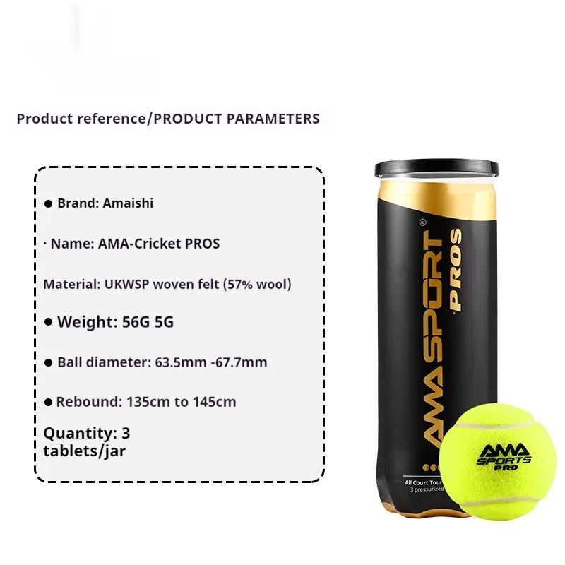 Three cage plate tennis training balls in black, green, and yellow colours