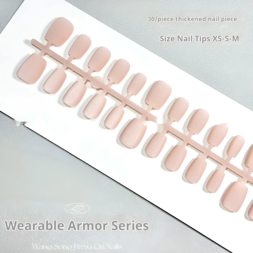 Frosted velvet Cat's Eye effect nail wraps showing aurora armour style on a hand, with short ladder XS, S, M sizing options.