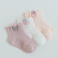 Newborn cotton summer mesh socks for babies 0-5 years, available in multiple colour styles and sizes