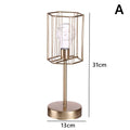 Geometric iron decorative light ornament with electroplated metallic finish and Nordic design