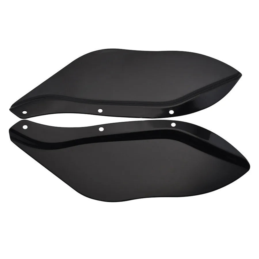 Harley motorcycle black and transparent ABS side wing head covers for Touring models