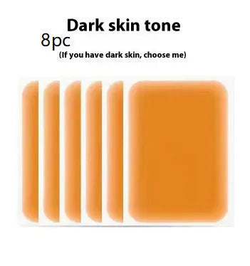 Tattoo cover patch for birthmark and tattoo concealment in six skin tone colours