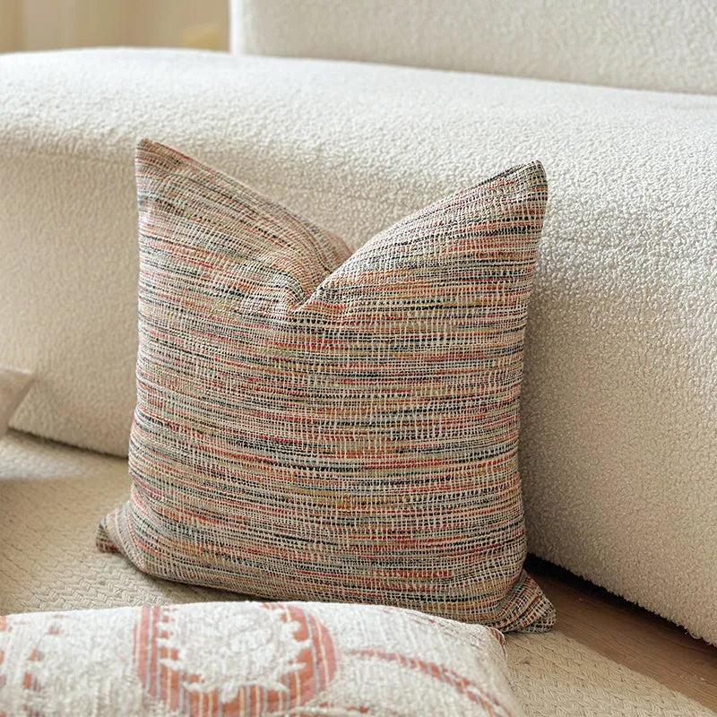 American-style jacquard paisley sofa cushion cover in amber botanical patterns with 45x45cm and 30x50cm size options