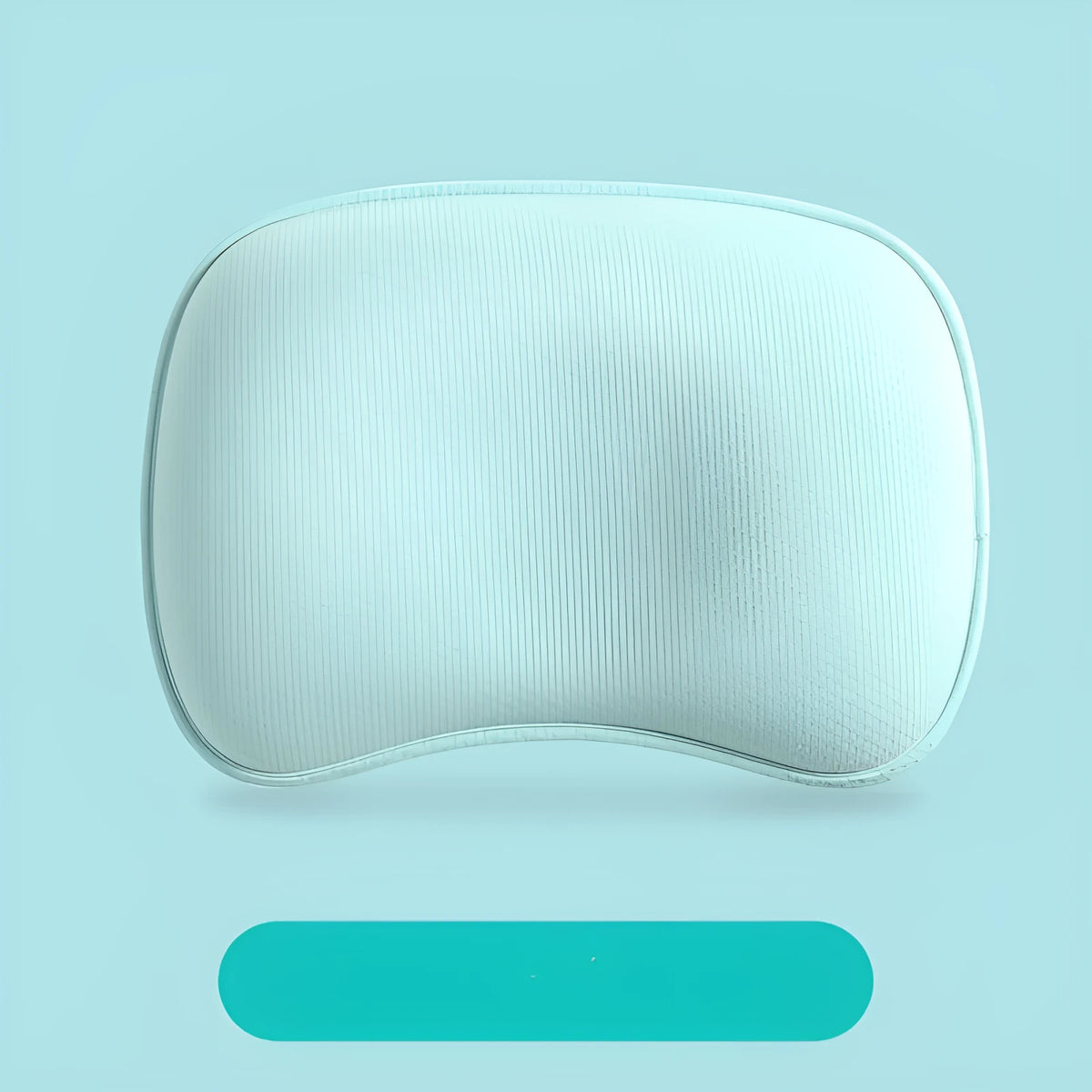 Sunveno corn fibre baby head shaping pillow groove shape 31x23 cm blue