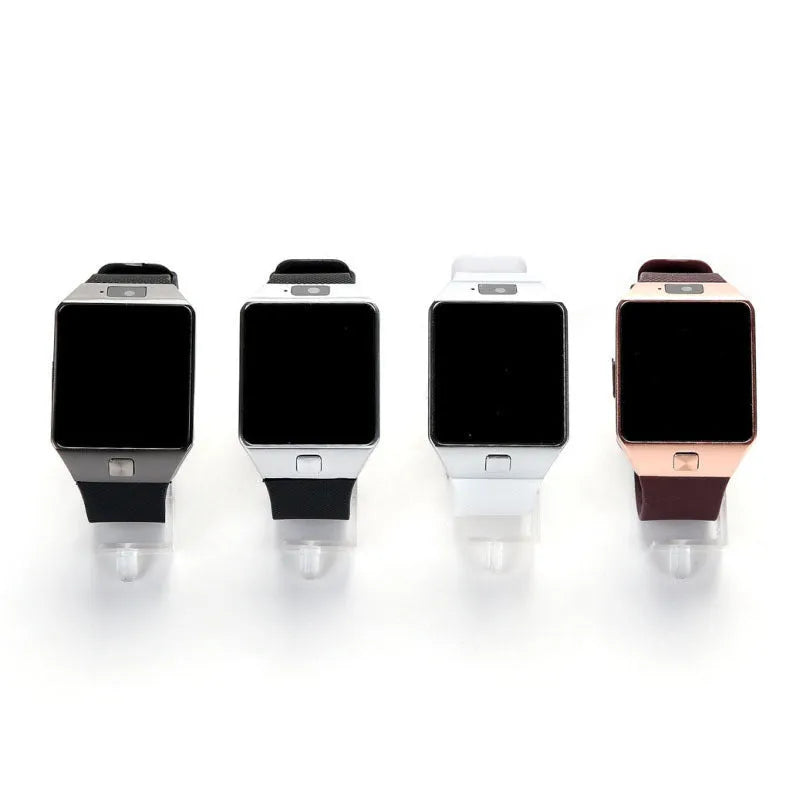 Silver grey smart watch with a 1.44-inch touch screen on a wrist strap.