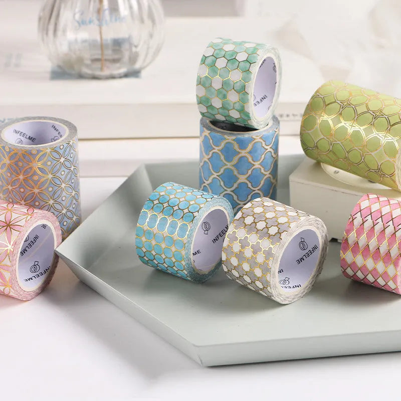 Alice in Wonderland themed bronzing decorative paper tape in multiple colour options