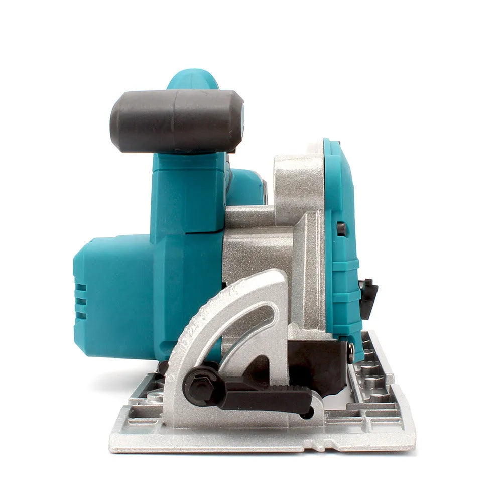 7-inch cordless electric circular saw with 21V lithium battery, two batteries and one charger for wood cutting