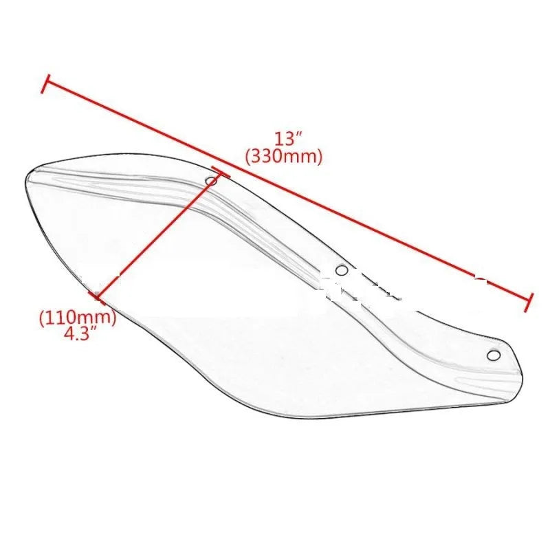 Harley motorcycle black and transparent ABS side wing head covers for Touring models