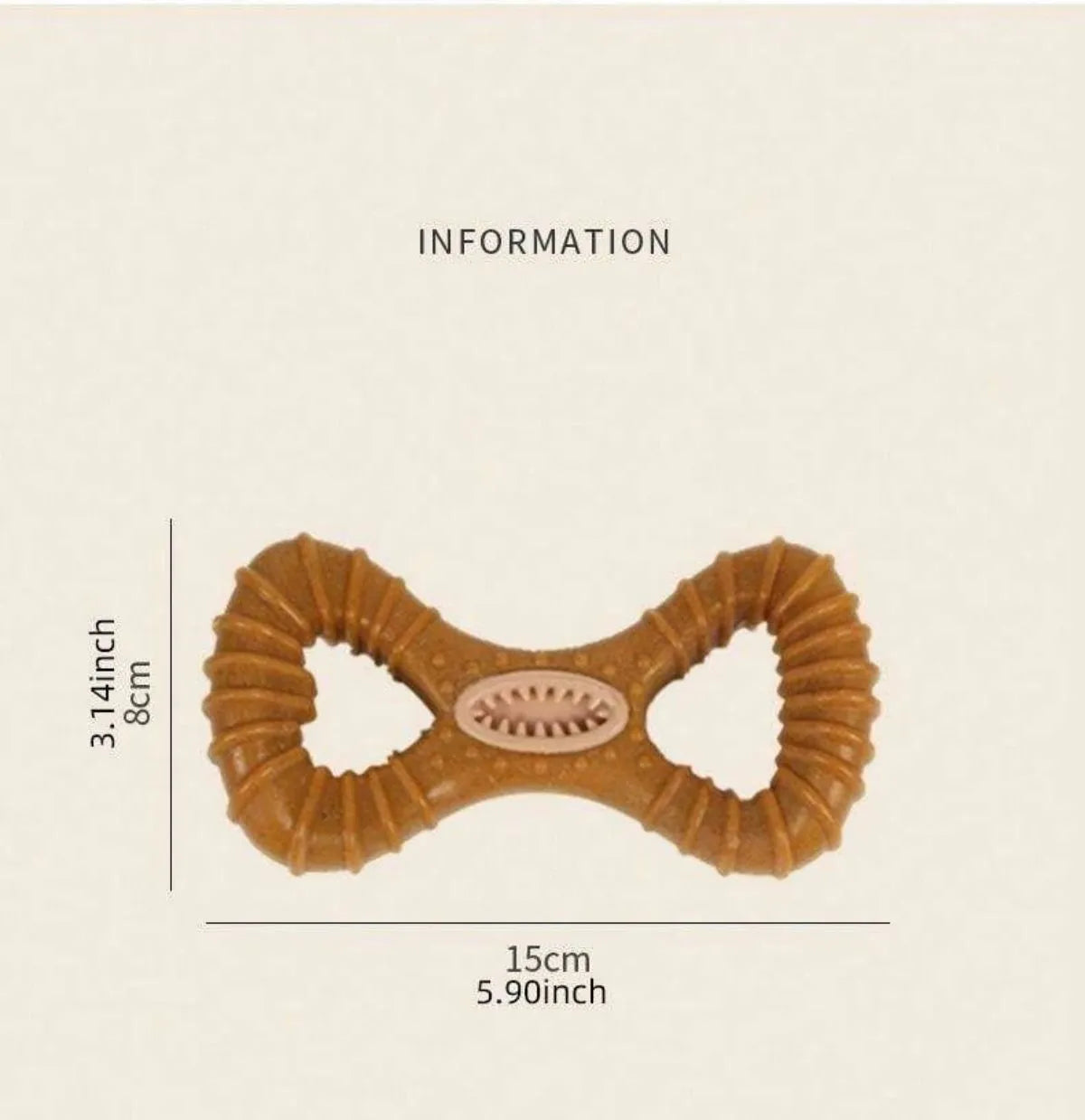 Natural rubber dog chew toy with cleaning nodules in 8shape and Y shape designs