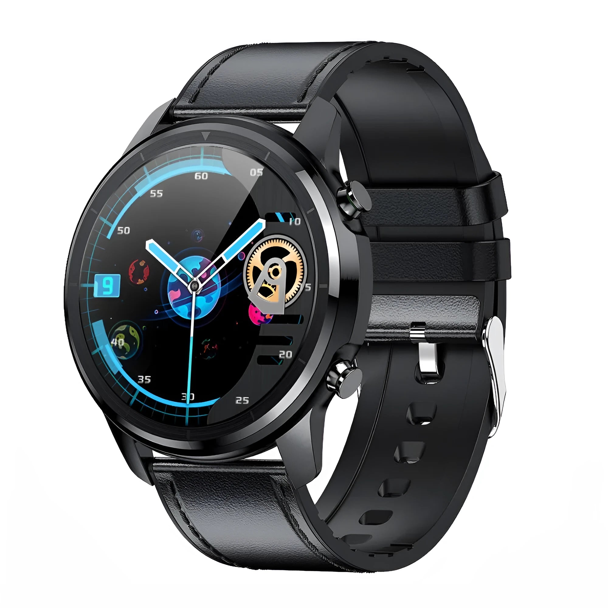 LEMFO LF26 smart bracelet showing 1.3 inch screen with touch and button controls