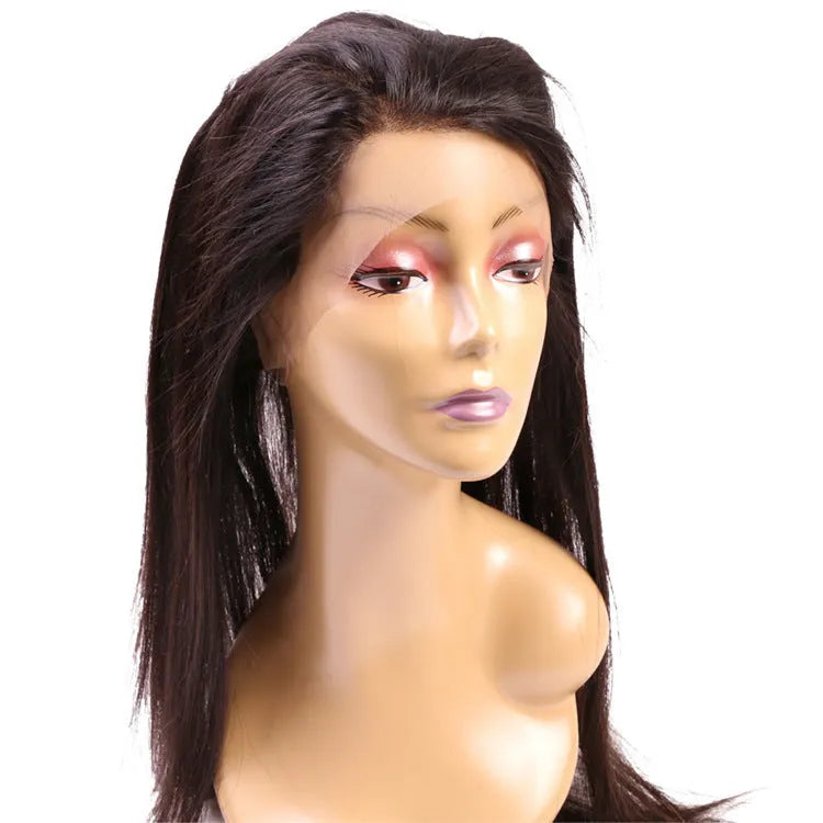 360 lace front wig in real hair, shown in a choice of lengths from 8 inch to 18 inch