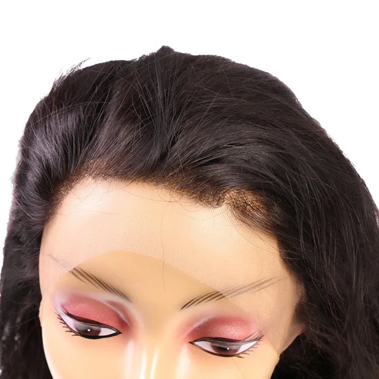 360 lace front wig in real hair, shown in a choice of lengths from 8 inch to 18 inch