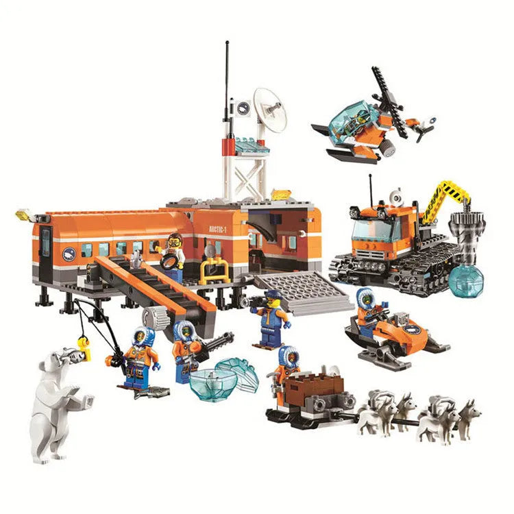 Arctic icebreaker fleet building blocks set, 760 pieces, box 50x39.5x8.5cm