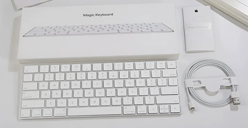Apple G6 Bluetooth wireless keyboard with white ultra-thin metal construction