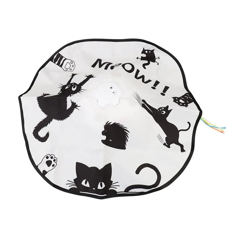 Automatic self-play cat teaser toy in picture colour, plastic construction.
