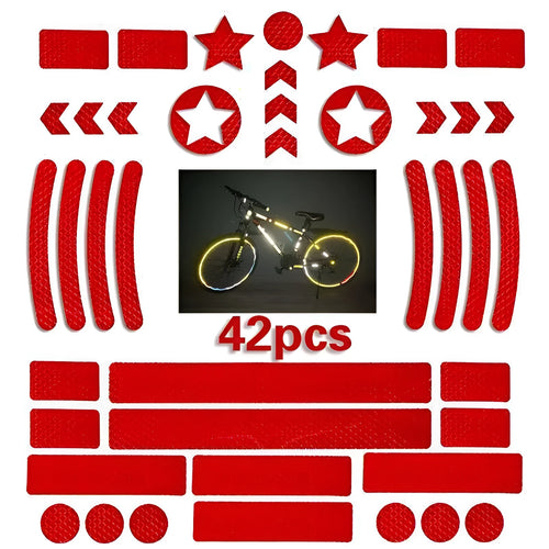 Bicycle reflective safety tape showing geometric grid pattern in multiple colour options