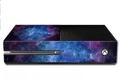 Blue matte Xbox One film skin sticker set with 12-wire thickness for console protection