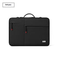 Men's 14-inch laptop shoulder bag in dark gray Oxford fabric with shockproof protection