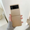 Samsung Z Flip3 ultra-thin flip phone case in black, red, pink, silver, gold, sky blue, or light green.