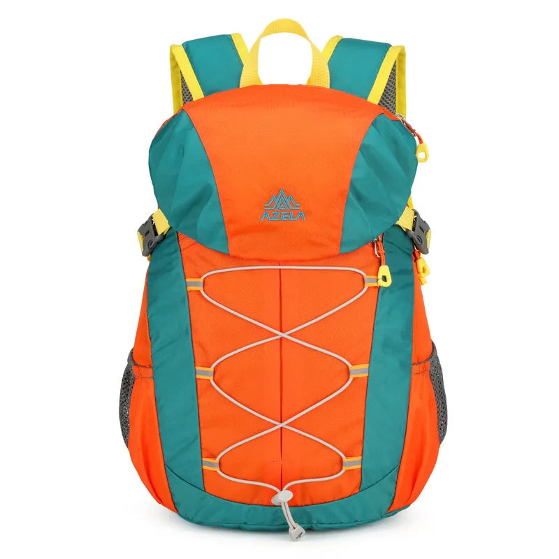 AZELA 20-litre colour-block hiking backpack in black, lightweight for camping and travel