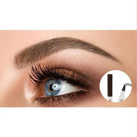 Four-claw eyebrow pen with liquid formula in Chestnut, Brown and Dark Grey, 1ML, for natural hair-like brow look