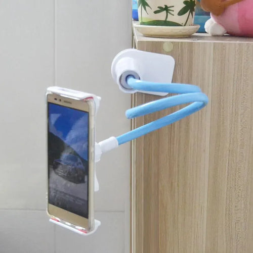 Bedside oversize flat panel phone handset with long flexible arm in various colour options