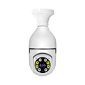 Wireless bulb security camera showing 5cm by 12cm dimensions with lamp holder fitting
