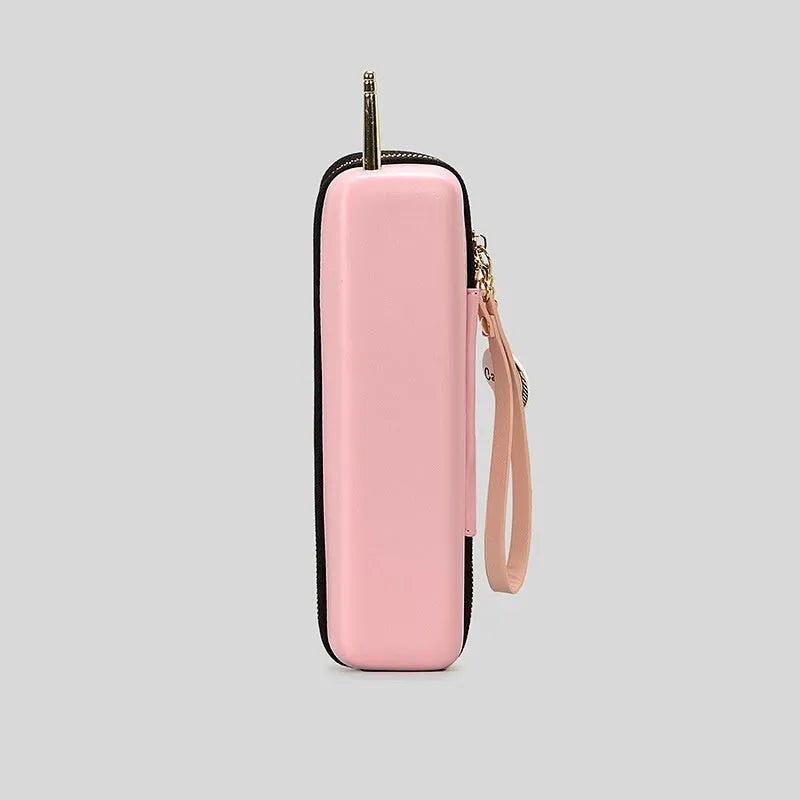 Phone-shaped PU handbag in contrast colour with vertical square form, available in black