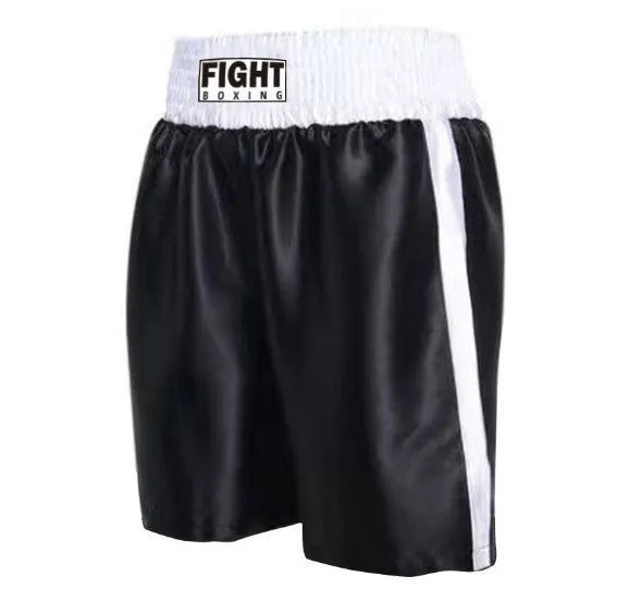 Boxing shorts in various two-tone colour combinations with contrasting waistband styling