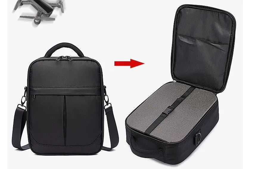 Black Oxford fabric men's messenger shoulder bag showing dimensions