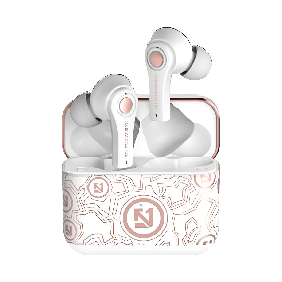 Black wireless Bluetooth headset showing over-ear design with adjustable headband